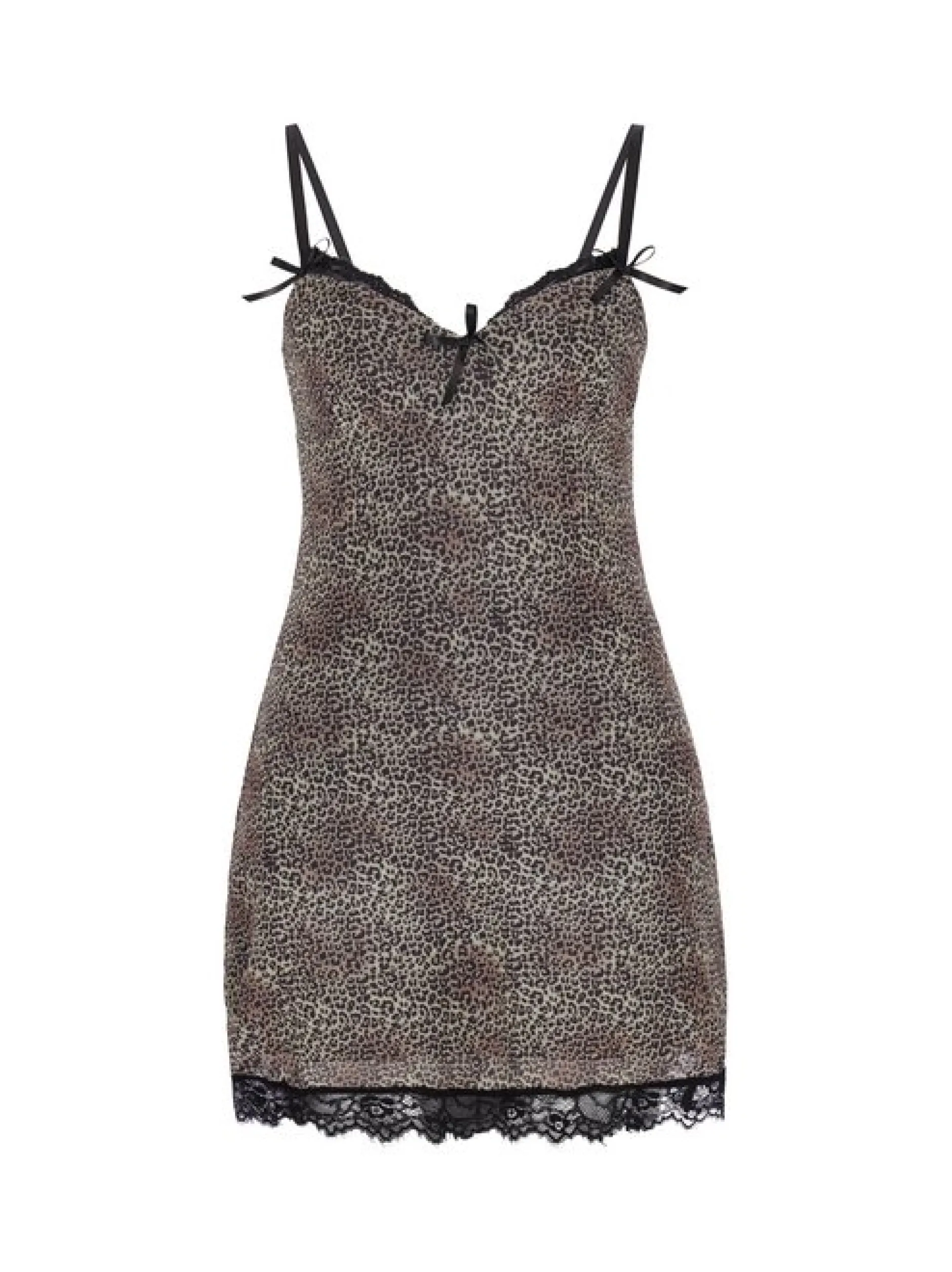 MyMo Damen Kleid in braun - Länge: mittel