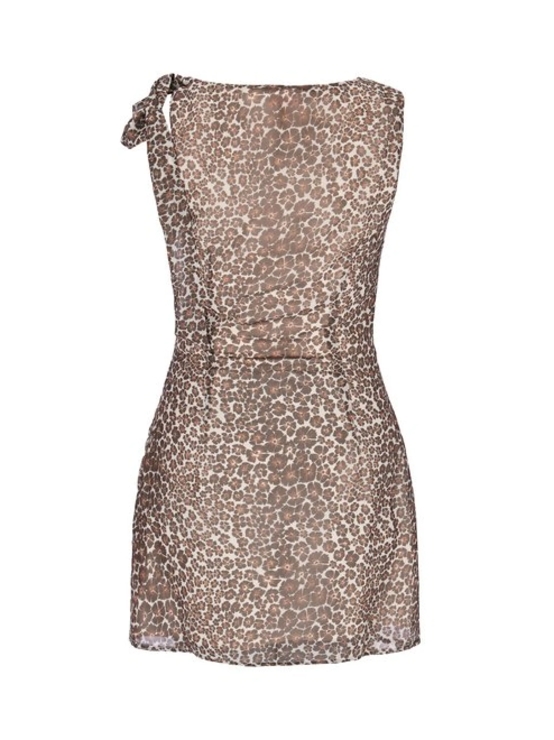 MyMo Damen Kleid in braun - Länge: mittel