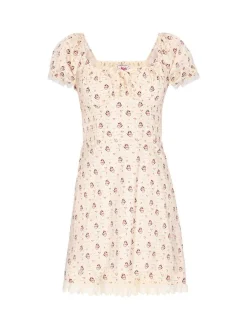 MyMo Damen Kleid in gelb - Länge: mittel