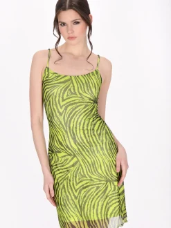 MyMo Damen Kleid in grün - Länge: mittel
