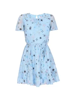 MyMo Damen Kleid in hellblau - Ausschnitt: Rundhals