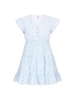 MyMo Damen Kleid in hellblau - Länge: mittel