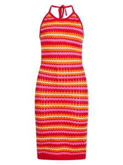 MyMo Damen Kleid in mehrfarbig - Länge: mittel