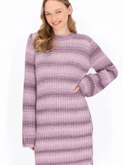 MyMo Damen Kleid in mehrfarbig - Ausschnitt: Rundhals