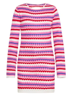 MyMo Damen Kleid in mehrfarbig - Ausschnitt: Rundhals