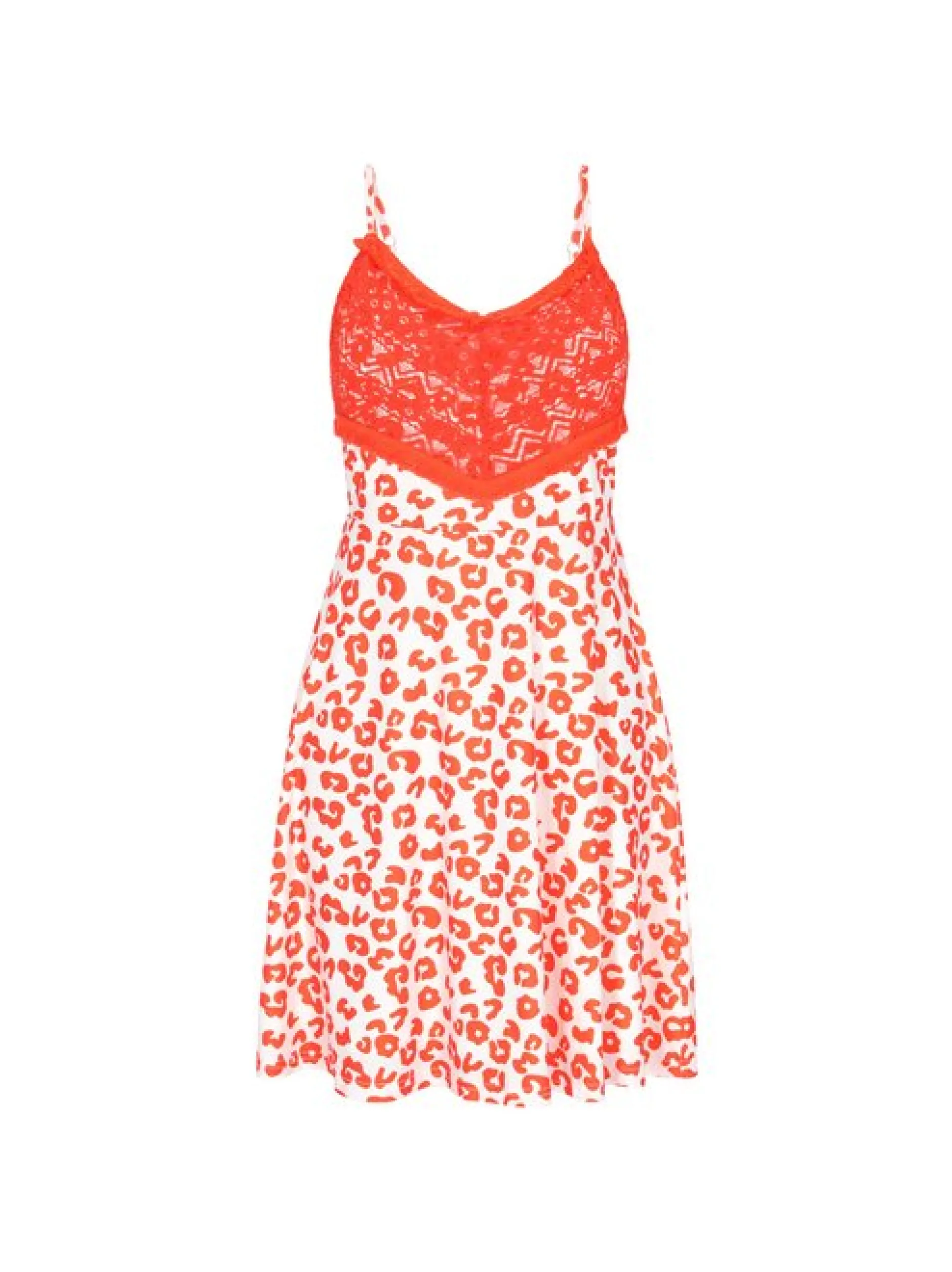 MyMo Damen Kleid in orange - Länge: kurz