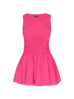 MyMo Damen Kleid in pink - Länge: mittel