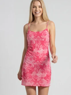 MyMo Damen Kleid in pink - Länge: mittel