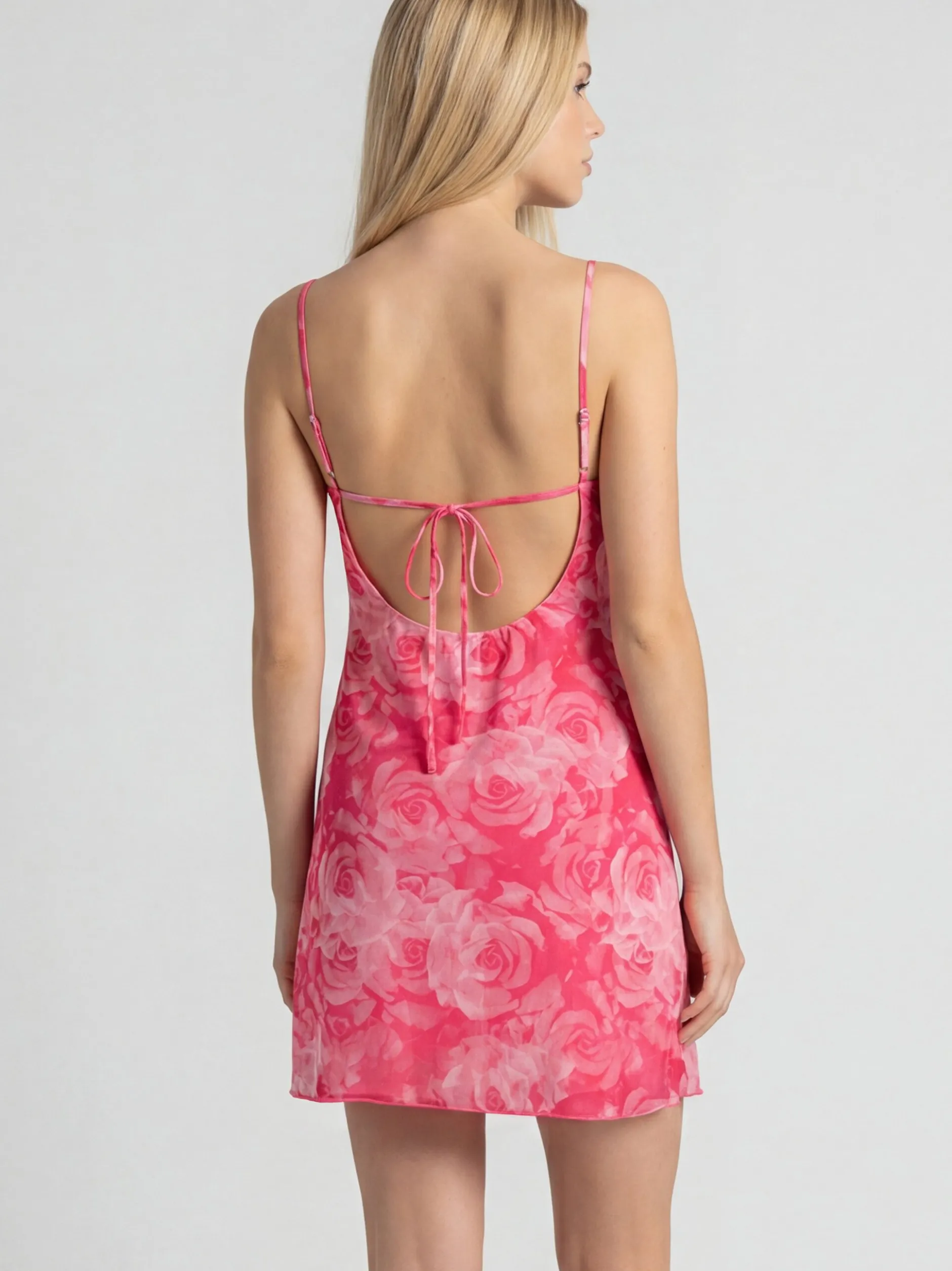 MyMo Damen Kleid in pink - Länge: mittel