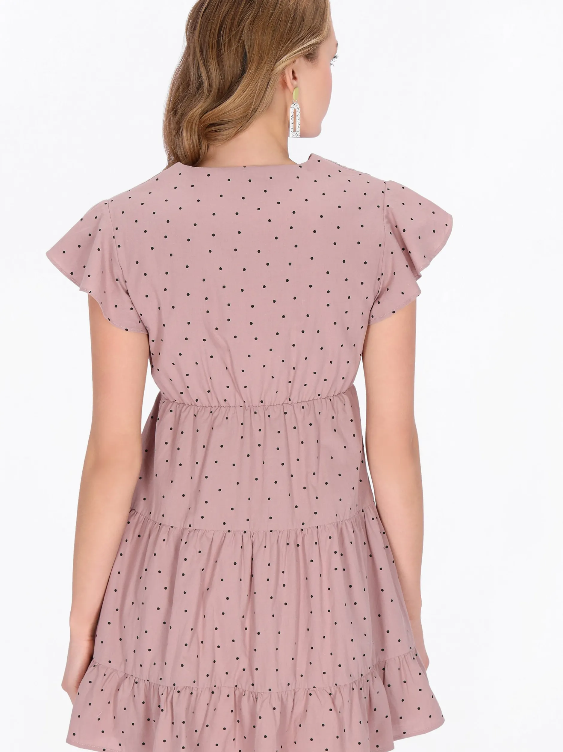 MyMo Damen Kleid in purple - Länge: mittel