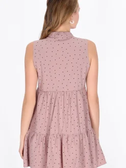 MyMo Damen Kleid in purple - Länge: mittel