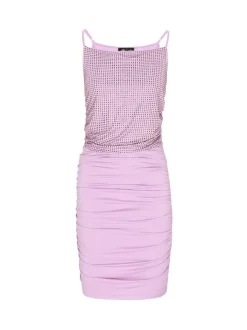 MyMo Damen Kleid in purple - Länge: mittel