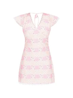 MyMo Damen Kleid in rosa - Länge: kurz