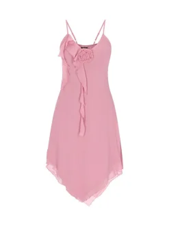 MyMo Damen Kleid in rosa - Länge: mittel