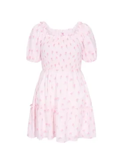 MyMo Damen Kleid in rosa - Länge: mittel