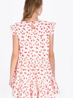 MyMo Damen Kleid in rot - Ausschnitt: Rundhals