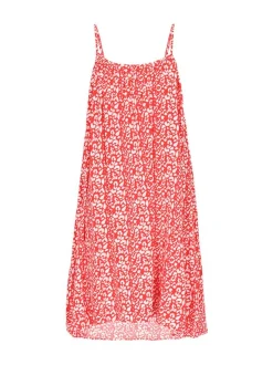 MyMo Damen Kleid in rot - Länge: mittel
