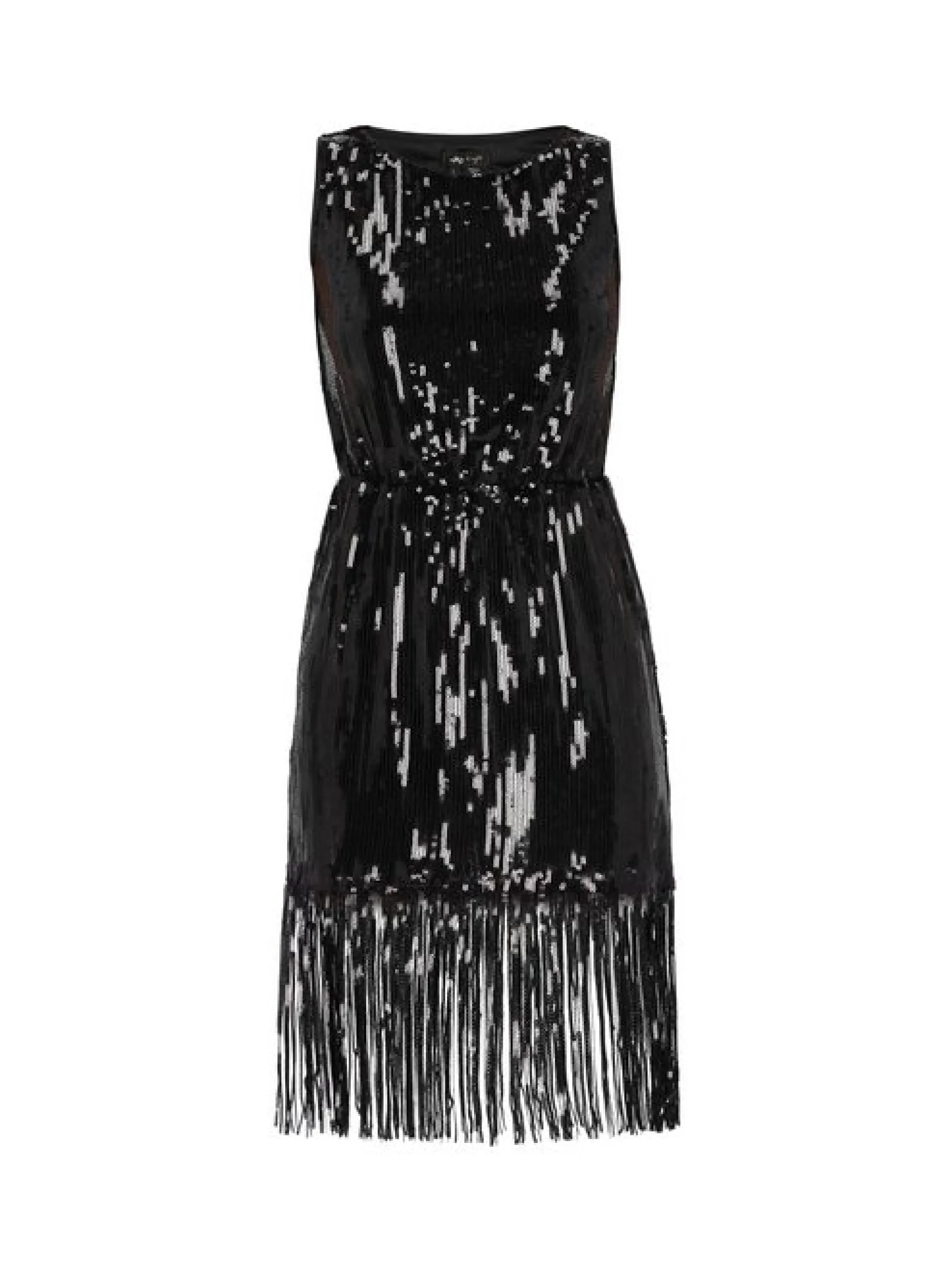MyMo Damen Kleid in schwarz - Ausschnitt: Rundhals
