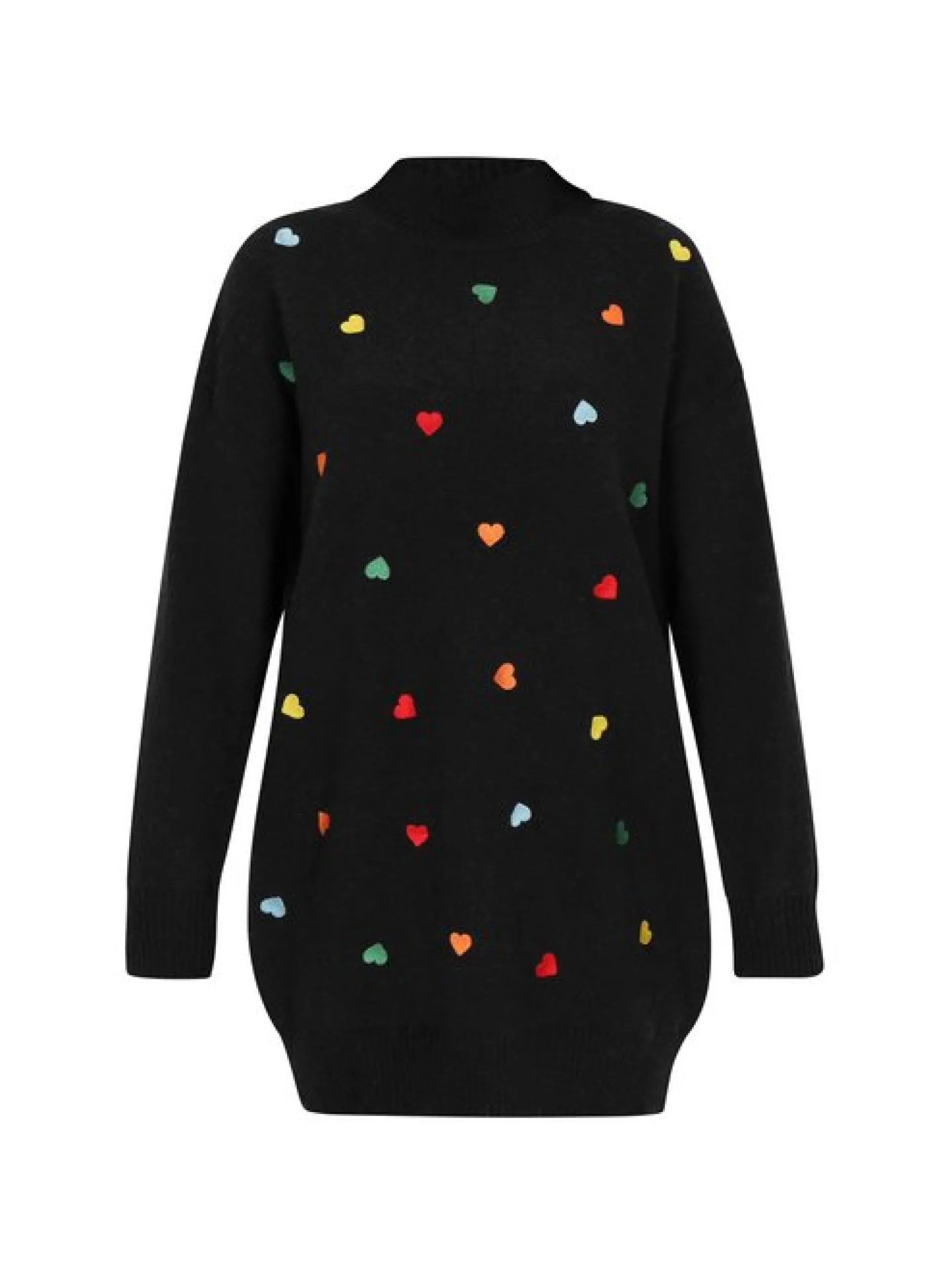 MyMo Damen Kleid in schwarz - Länge: mittel