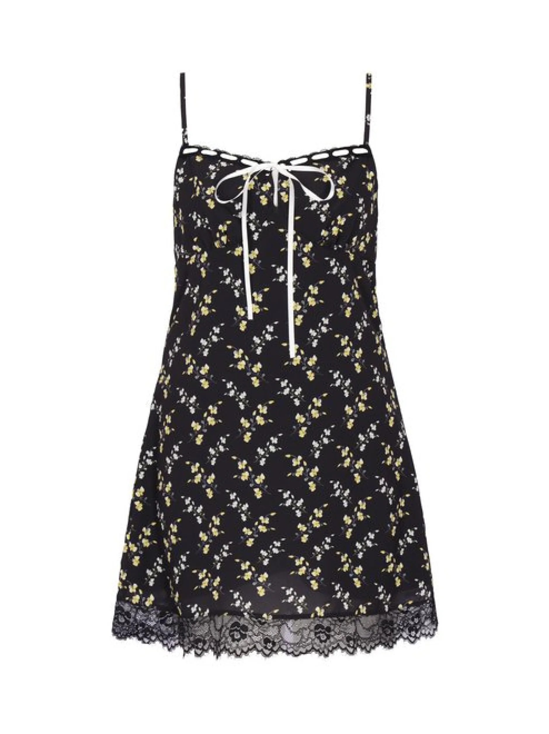 MyMo Damen Kleid in schwarz - Länge: mittel