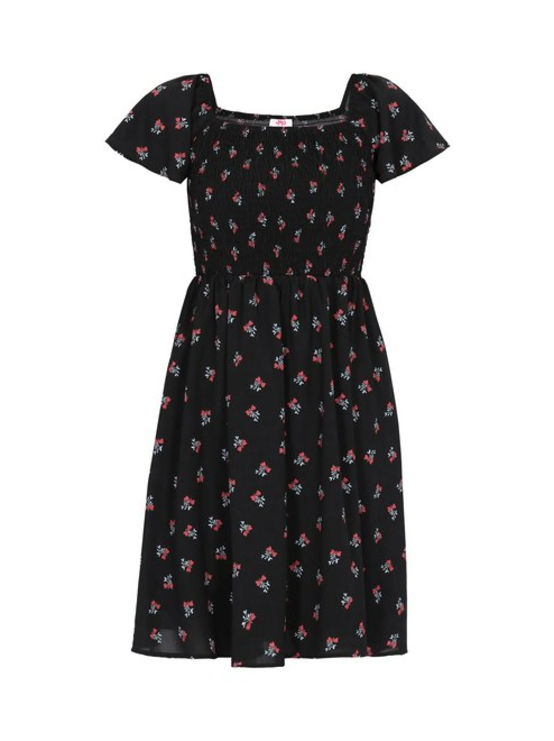 MyMo Damen Kleid in schwarz - Länge: mittel