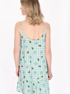 MyMo Damen Kleid in türkis - Länge: mittel