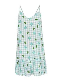 MyMo Damen Kleid in türkis - Länge: mittel