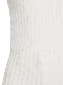 MyMo Damen Kleid in weiß - Ausschnitt: V-Ausschnitt