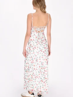 MyMo Damen Kleid in weiß - Länge: mittel