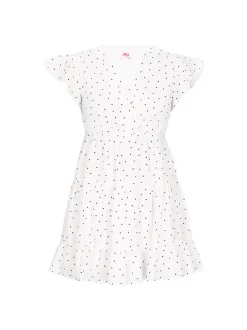 MyMo Damen Kleid in weiß - Länge: mittel