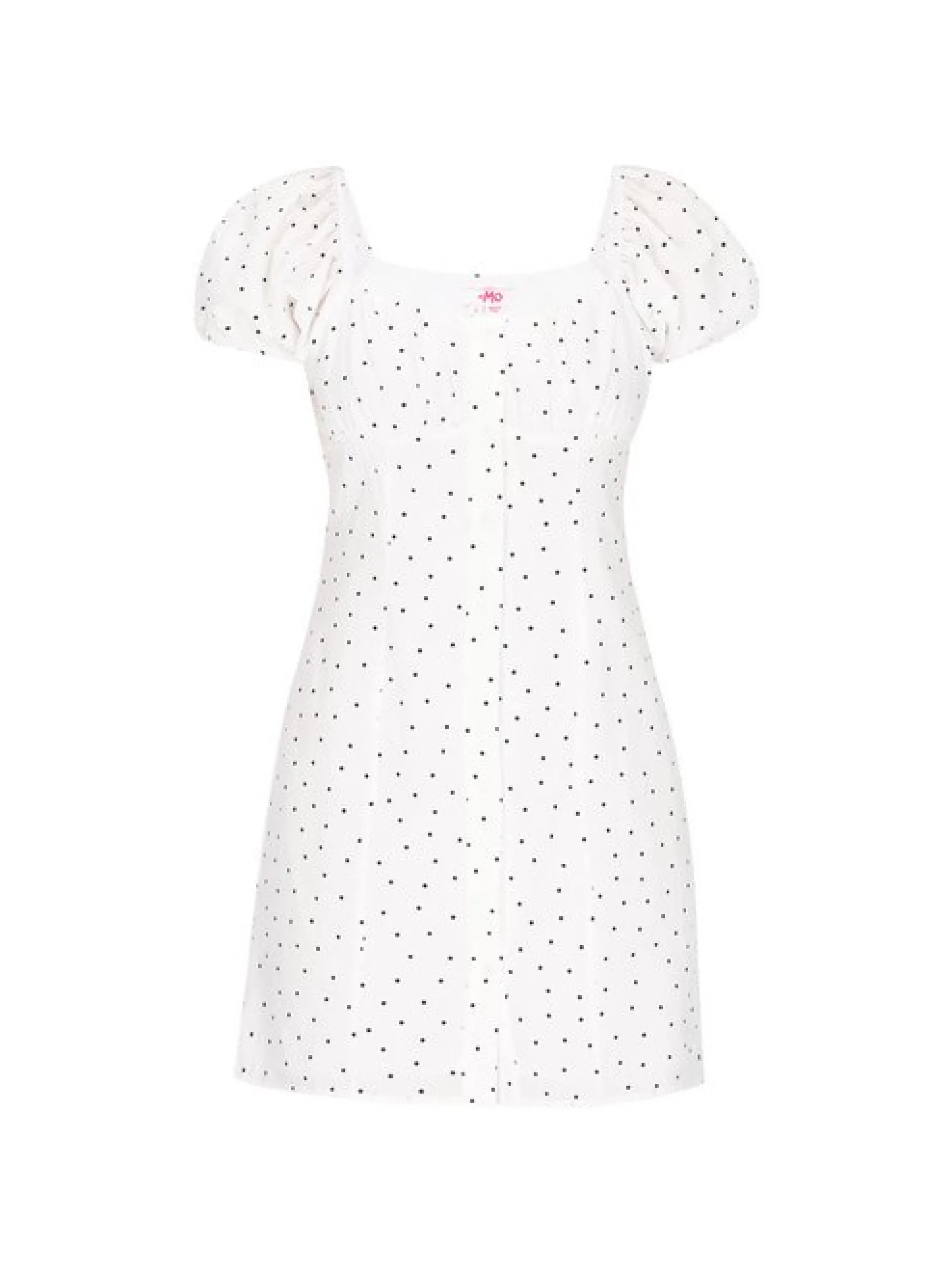 MyMo Damen Kleid in weiß - Länge: mittel