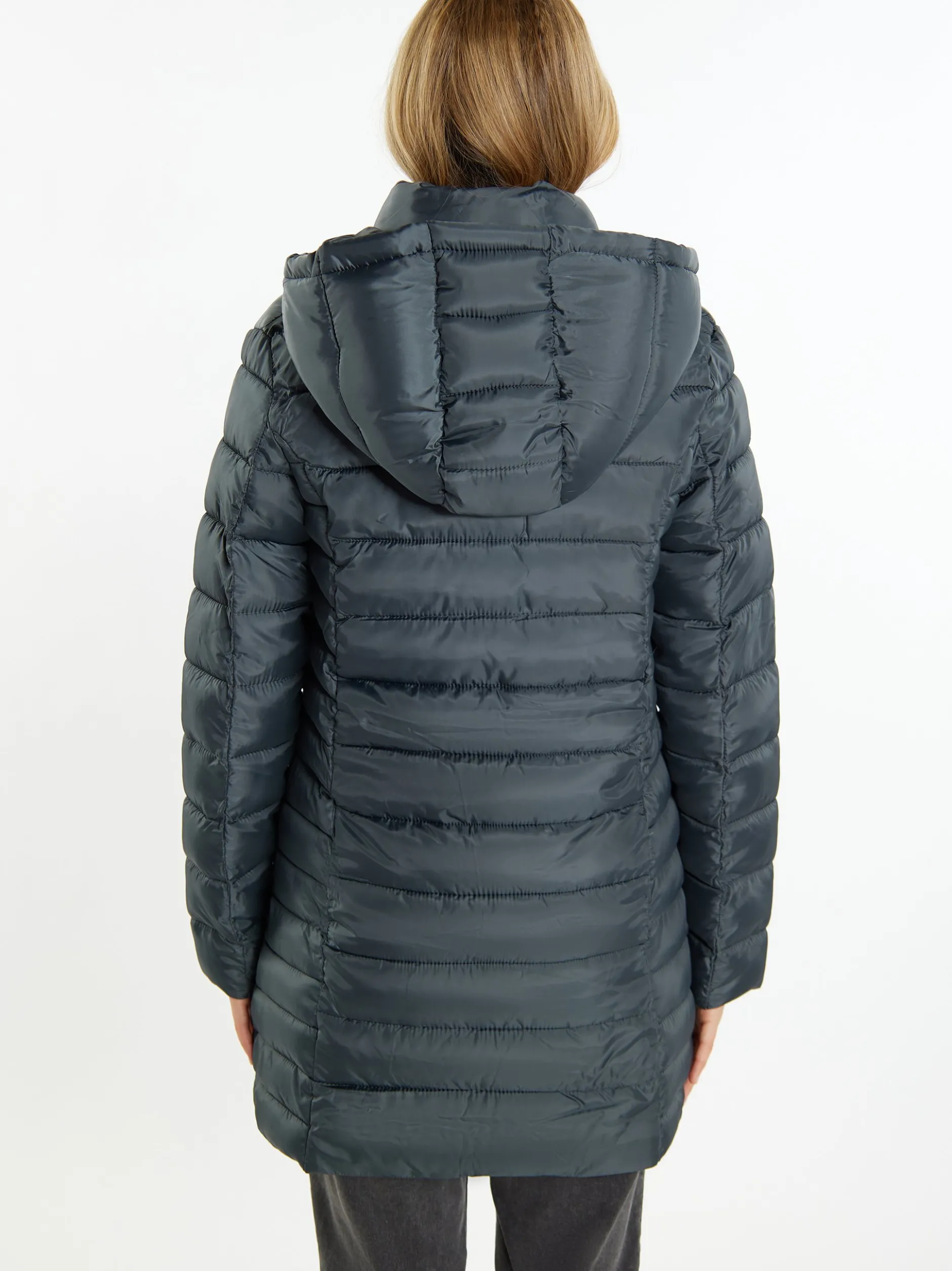 MyMo Damen leichte Steppjacke in anthrazit