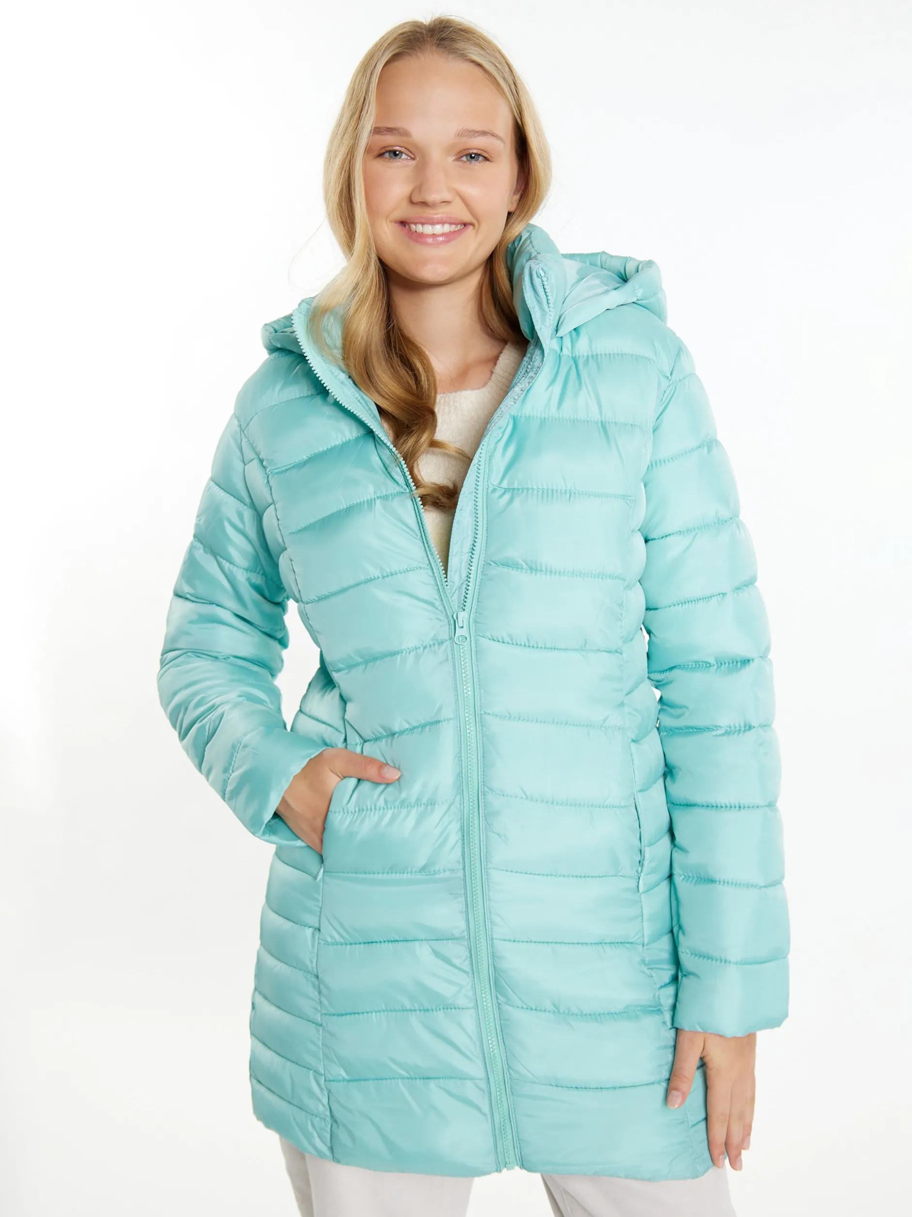 MyMo Damen leichte Steppjacke in mint
