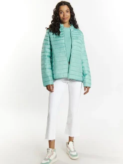 MyMo Damen Leicht wattierte Jacke in mint
