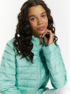 MyMo Damen Leicht wattierte Jacke in mint
