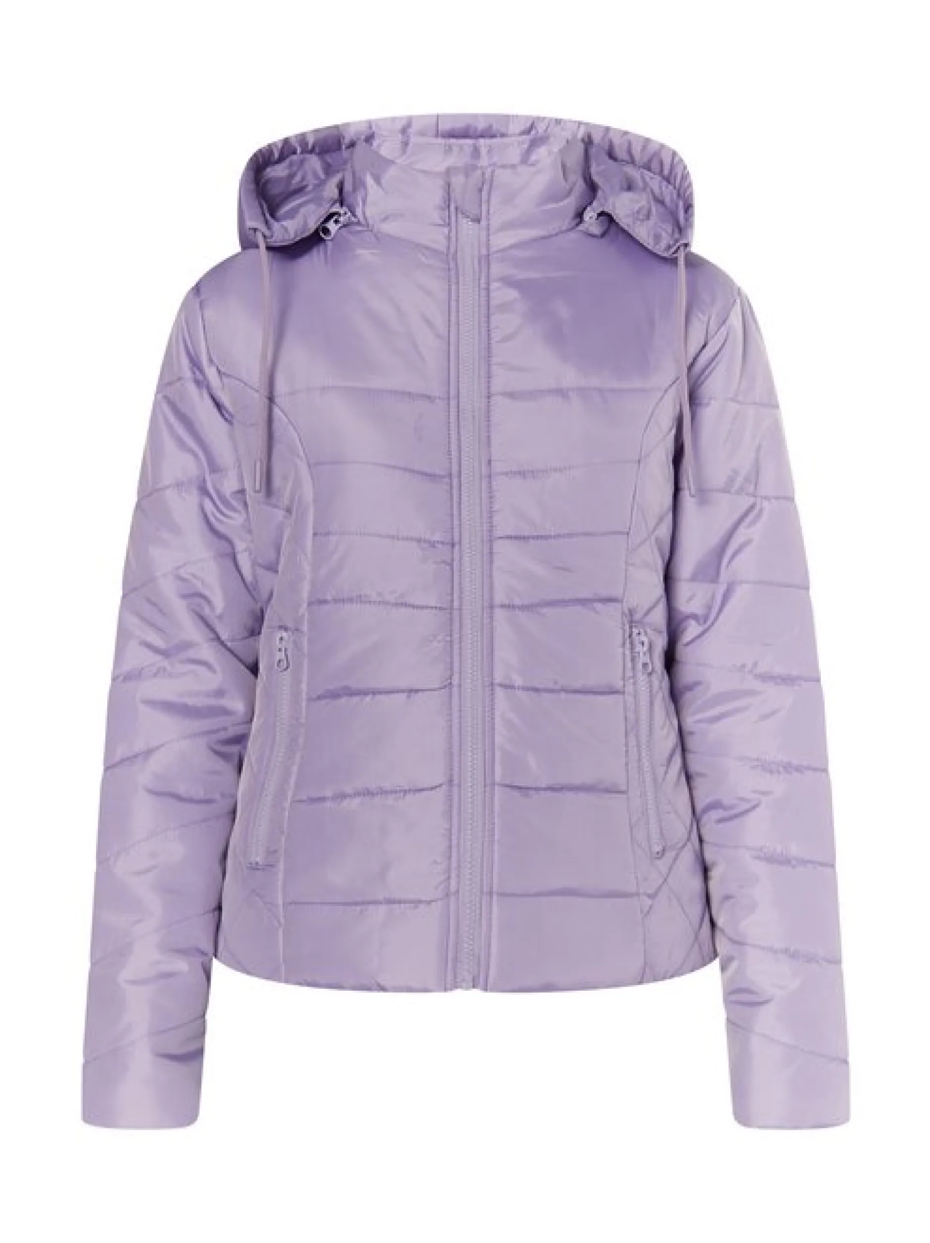 MyMo Damen Leicht wattierte Jacke in lila