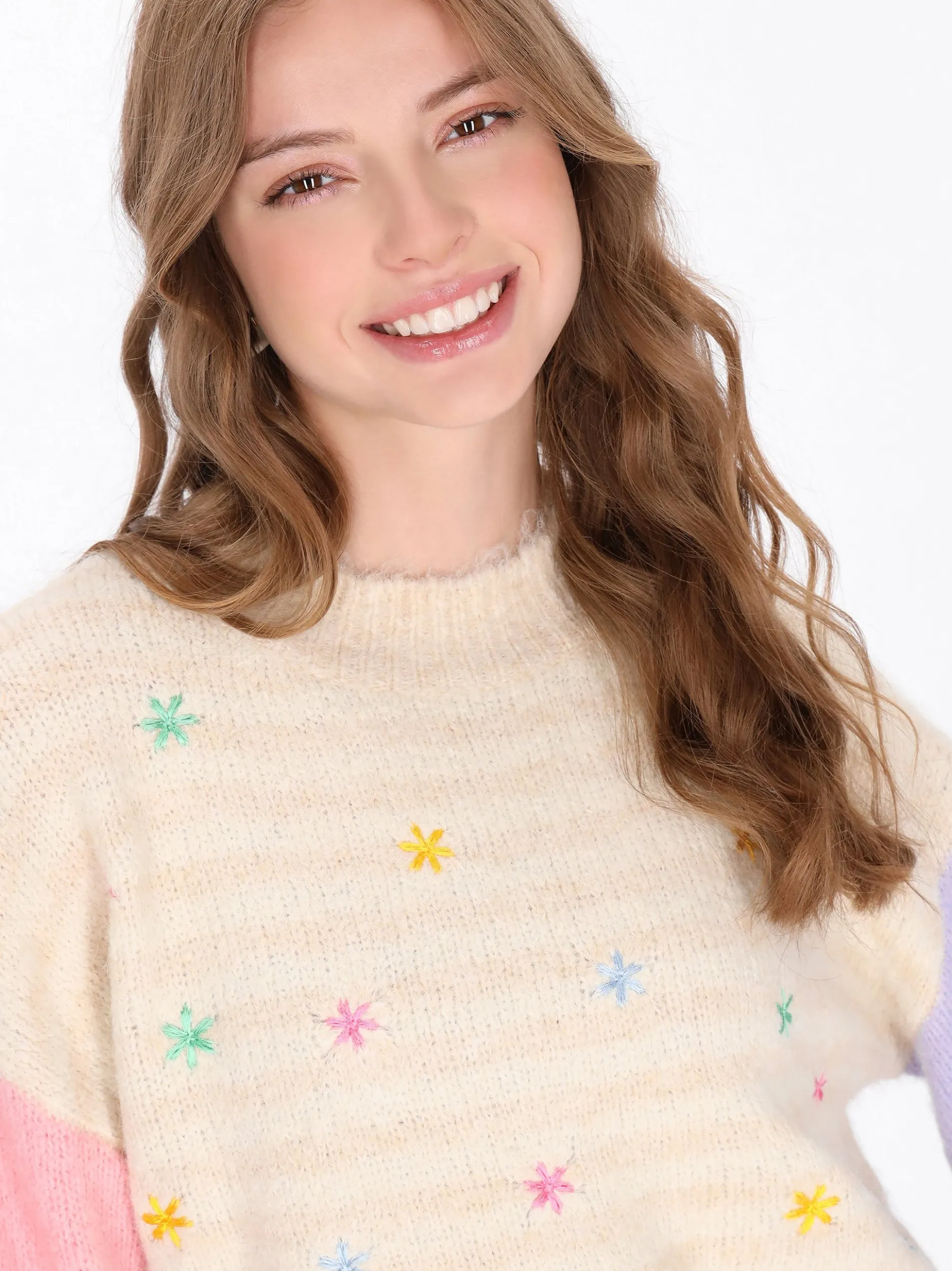 MyMo Damen Pullover in beige