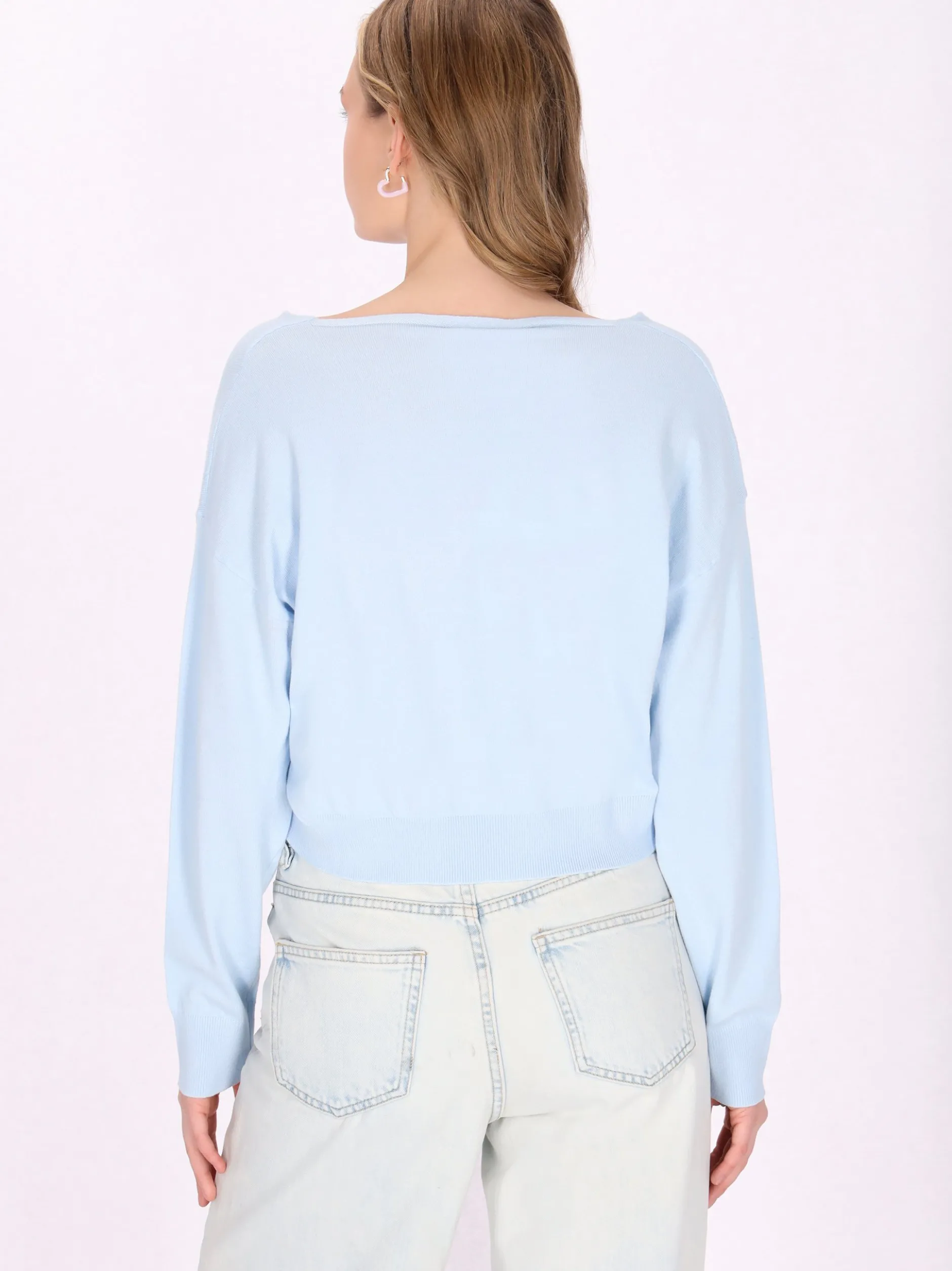 MyMo Damen Pullover in blau