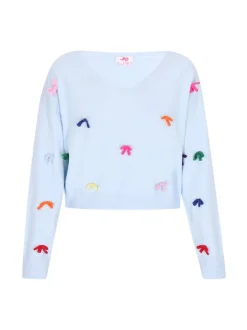 MyMo Damen Pullover in blau