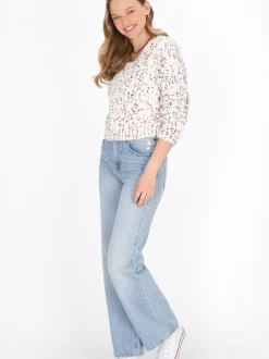 MyMo Damen Pullover in ecru