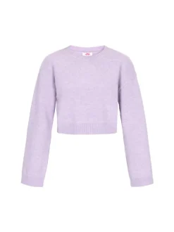 MyMo Damen Pullover in flieder - Ausschnitt: Rundhals