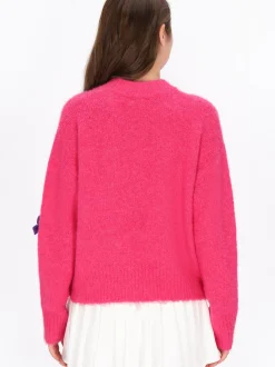 MyMo Damen Pullover in fuchsia
