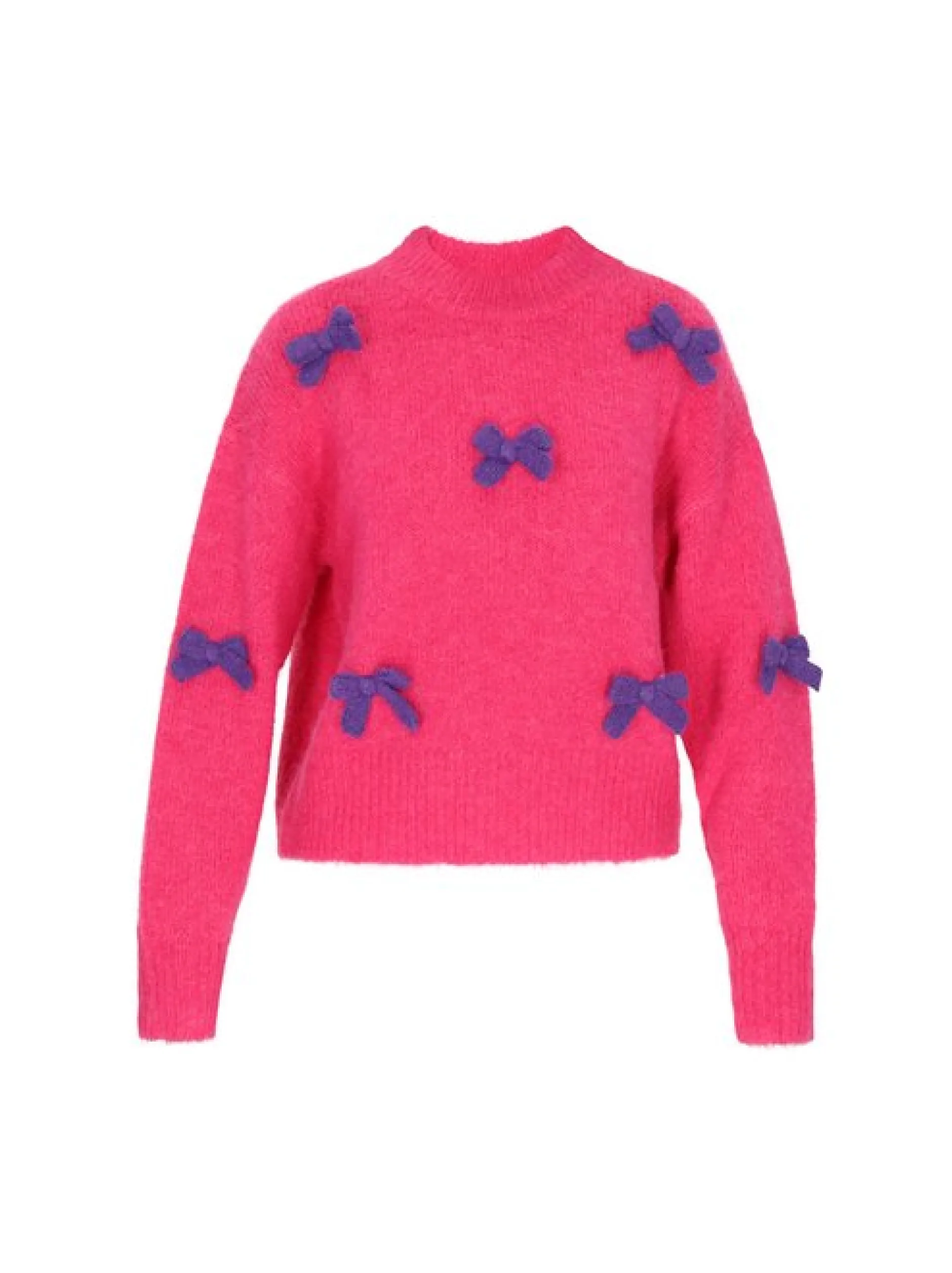 MyMo Damen Pullover in fuchsia