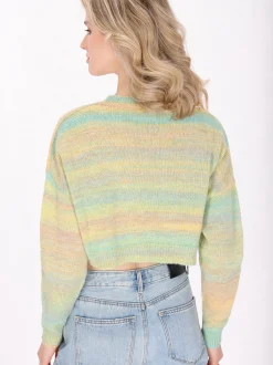 MyMo Damen Pullover in gelb