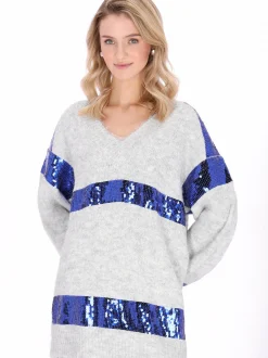 MyMo Damen Pullover in grau
