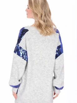 MyMo Damen Pullover in grau