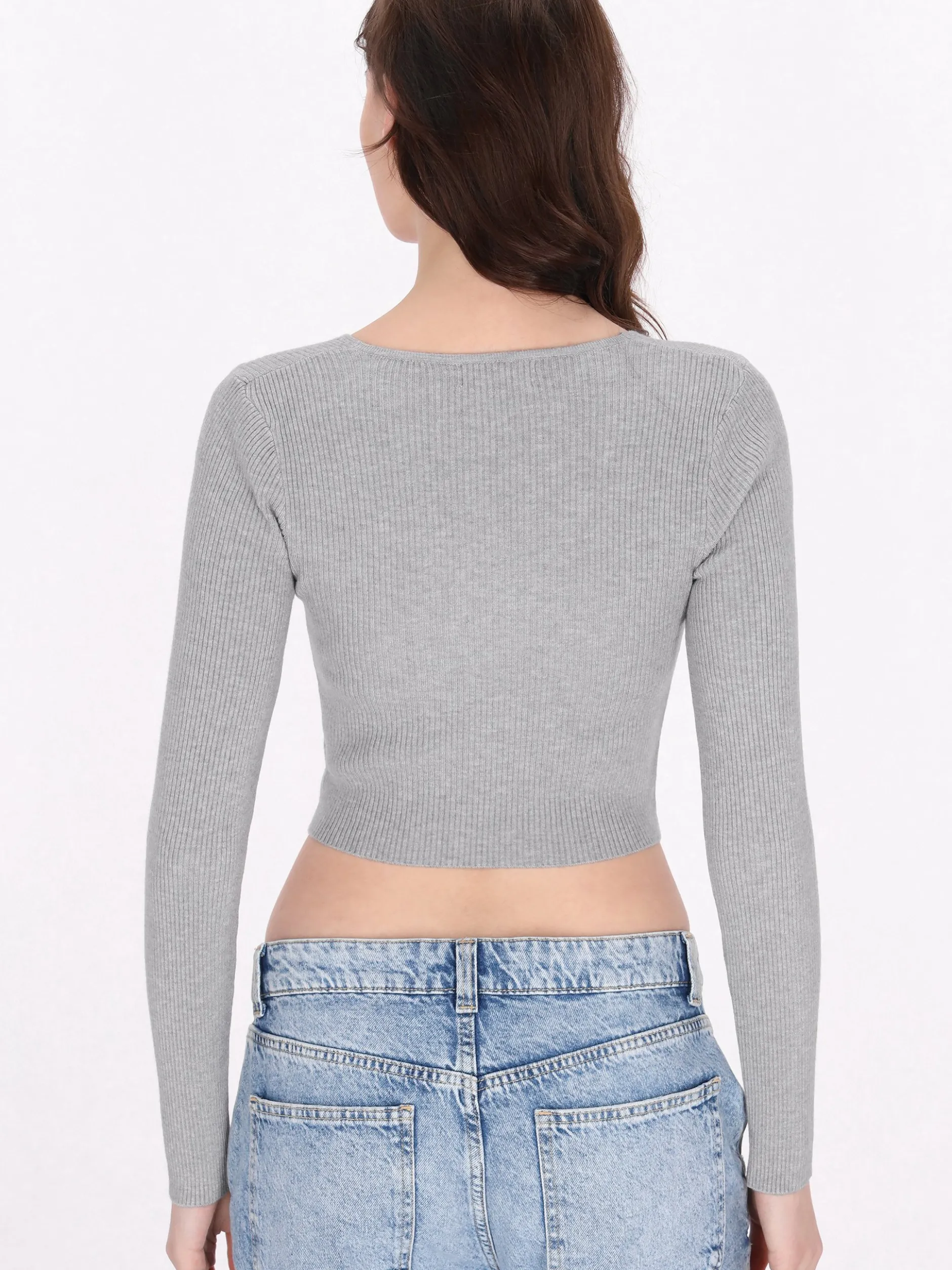 MyMo Damen Pullover in grau