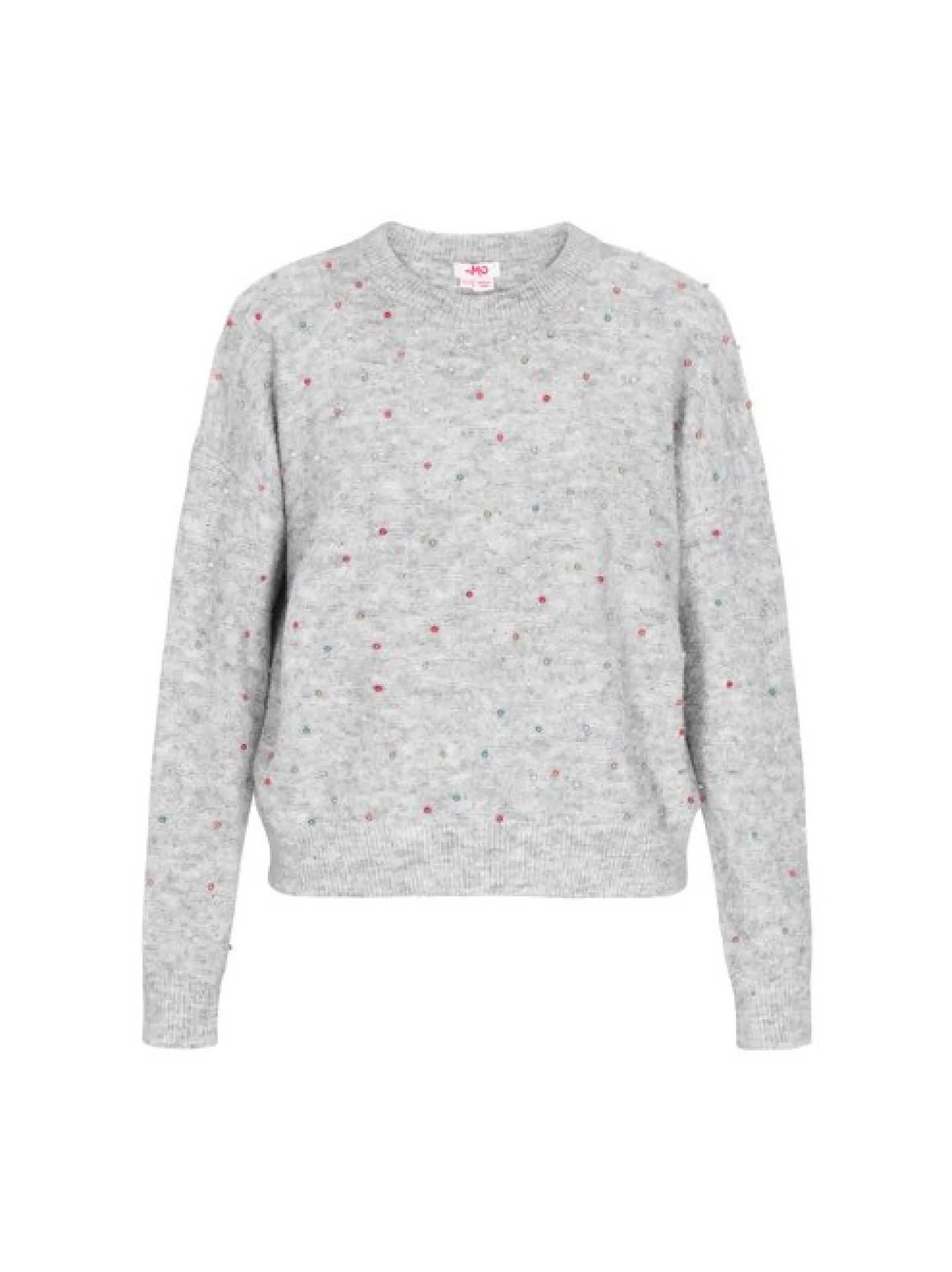 MyMo Damen Pullover in grau - Ausschnitt: Rundhals