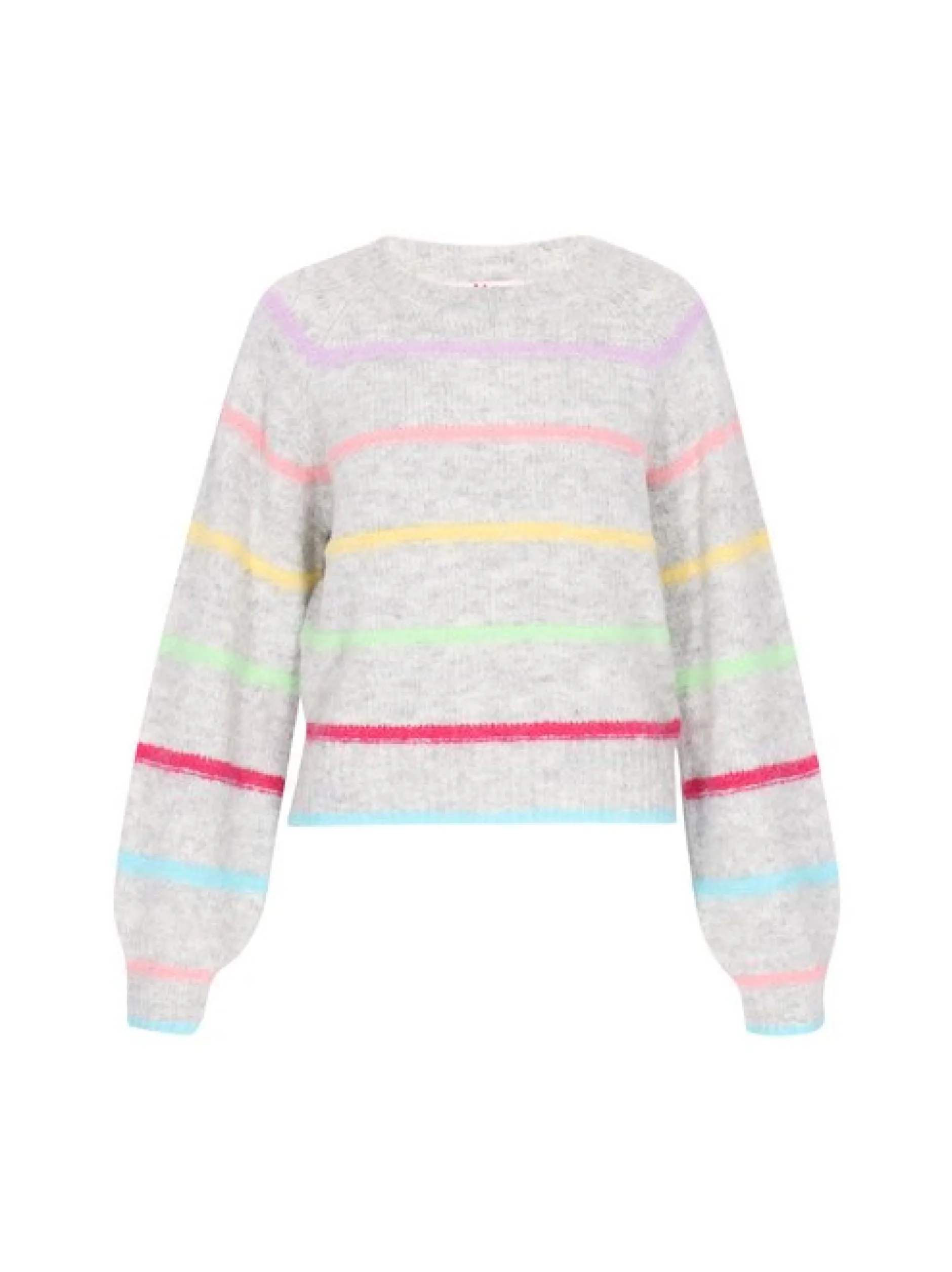 MyMo Damen Pullover in grau - Ausschnitt: Rundhals