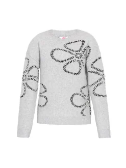 MyMo Damen Pullover in grau - Ausschnitt: Rundhals